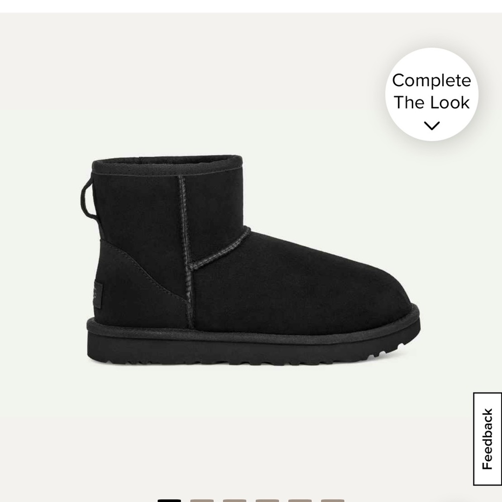 UGG Black Sole Boots Mini II
